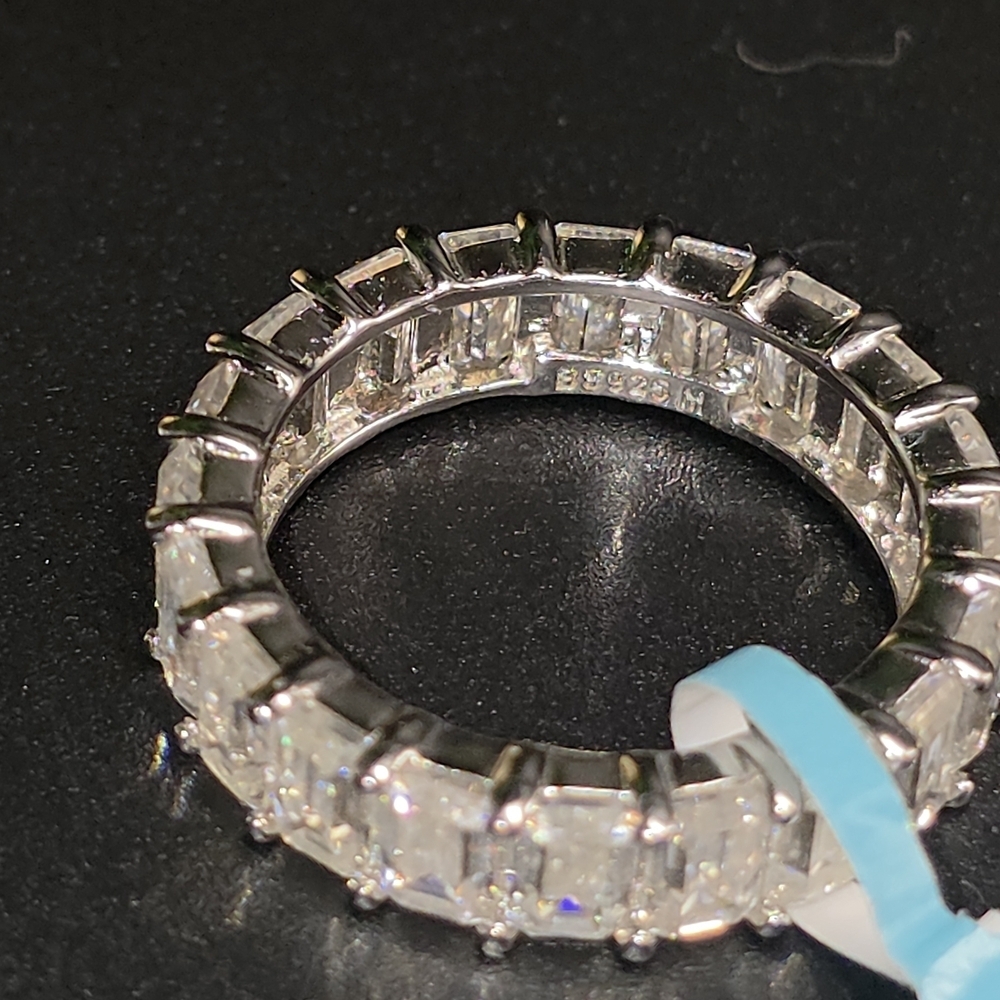 ✨ Stunning Moissanite Eternity Band – 6.62 CTW | Sterling Silver ✨ - Picture 3 of 5